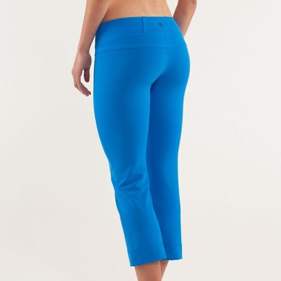 Lululemon Power Up Crop Pants Blue Size 2 - Picture 8 of 9